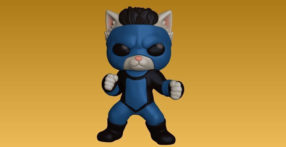 Invencible kitten - decorative figure 3D print model_1