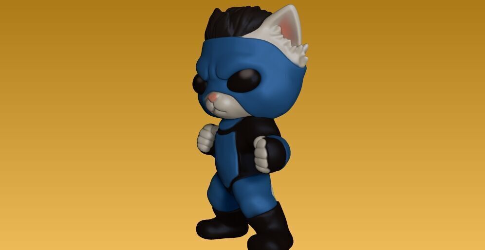 Invencible kitten - decorative figure 3D print model_2