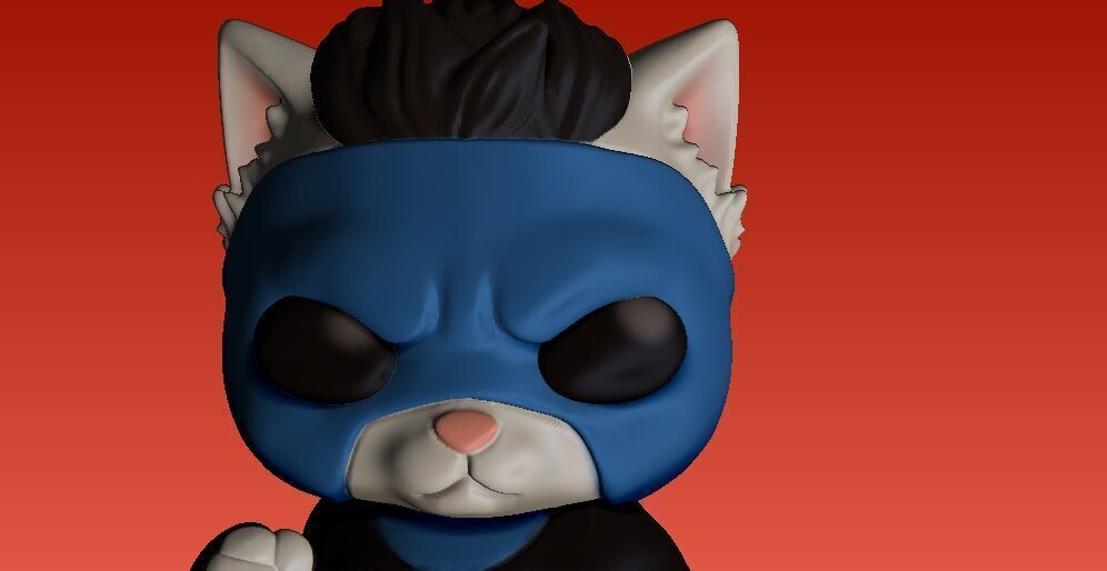 Invencible kitten - decorative figure 3D print model_8