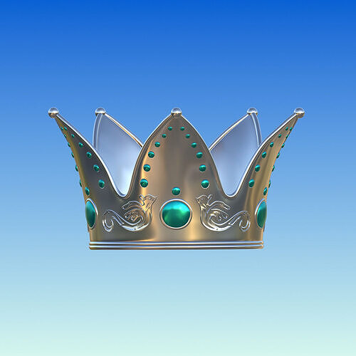 White Queen Crown- Alice in Wonderland 3D print model