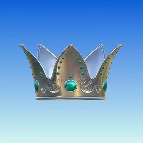 White Queen Crown- Alice in Wonderland 3D print model