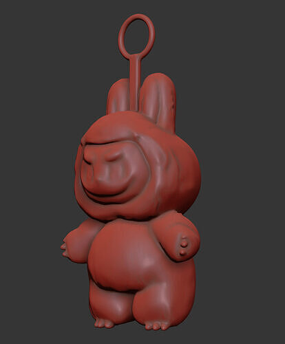 BLACK LABUBU TOY 3D MODEL Free low-poly 3D model
