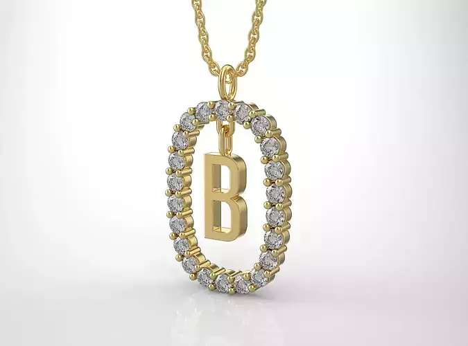 Pendant Letter B