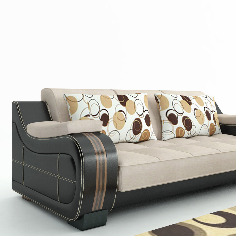 Modern Sofa Set 3D model_1
