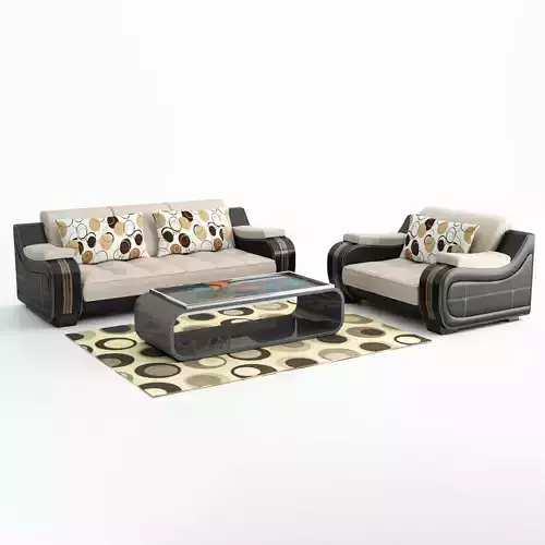 Modern Sofa Set 3D model