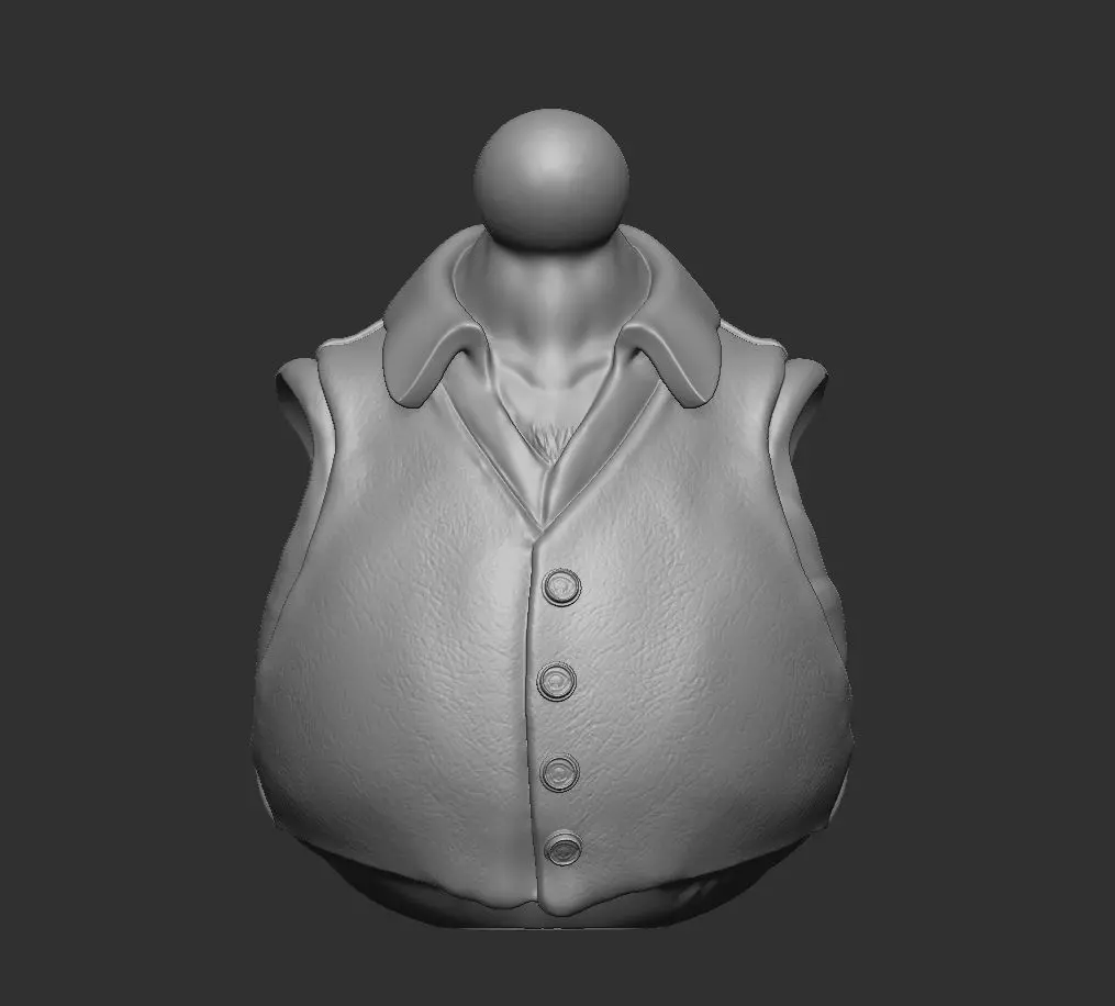 Dwarf Vest Fat Torso for Mythic Legions 3D print model_0
