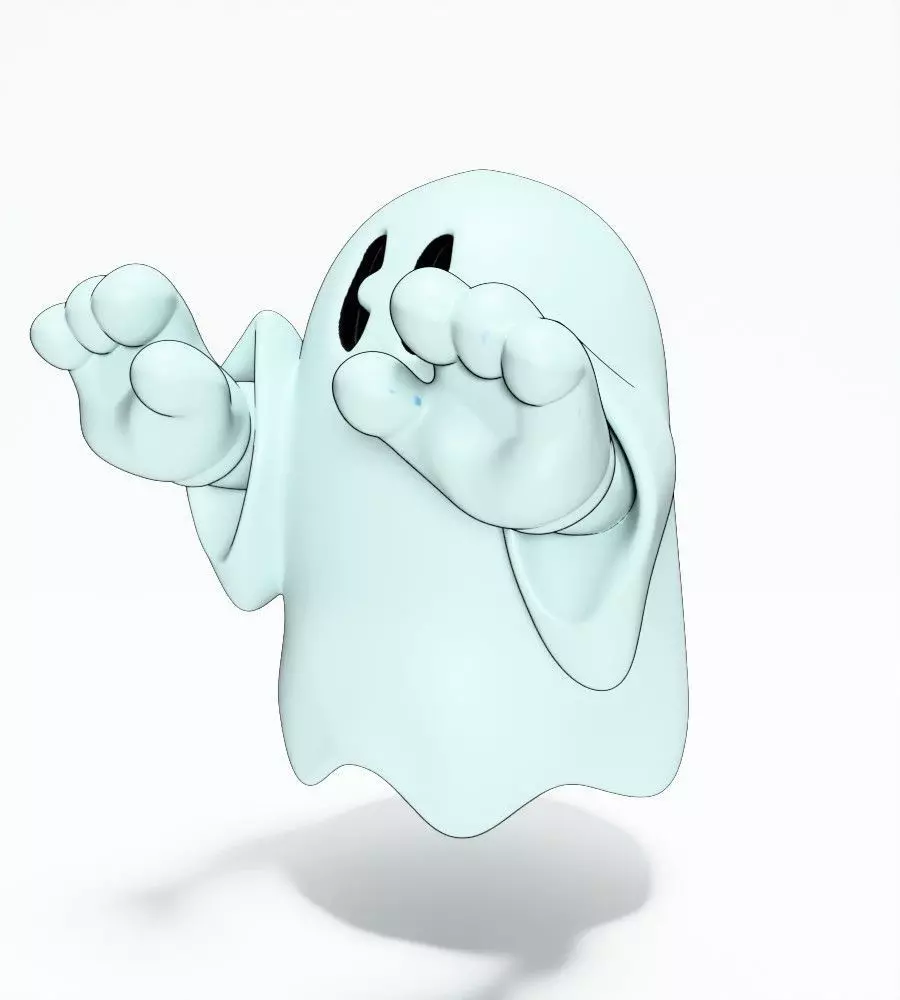 Lil Ghosty toy 3D print model_3