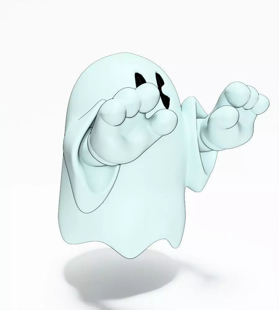 Lil Ghosty toy 3D print model_20