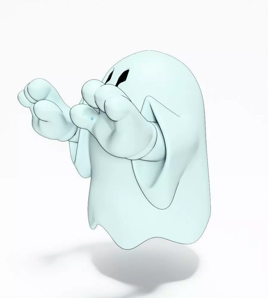 Lil Ghosty toy 3D print model_4