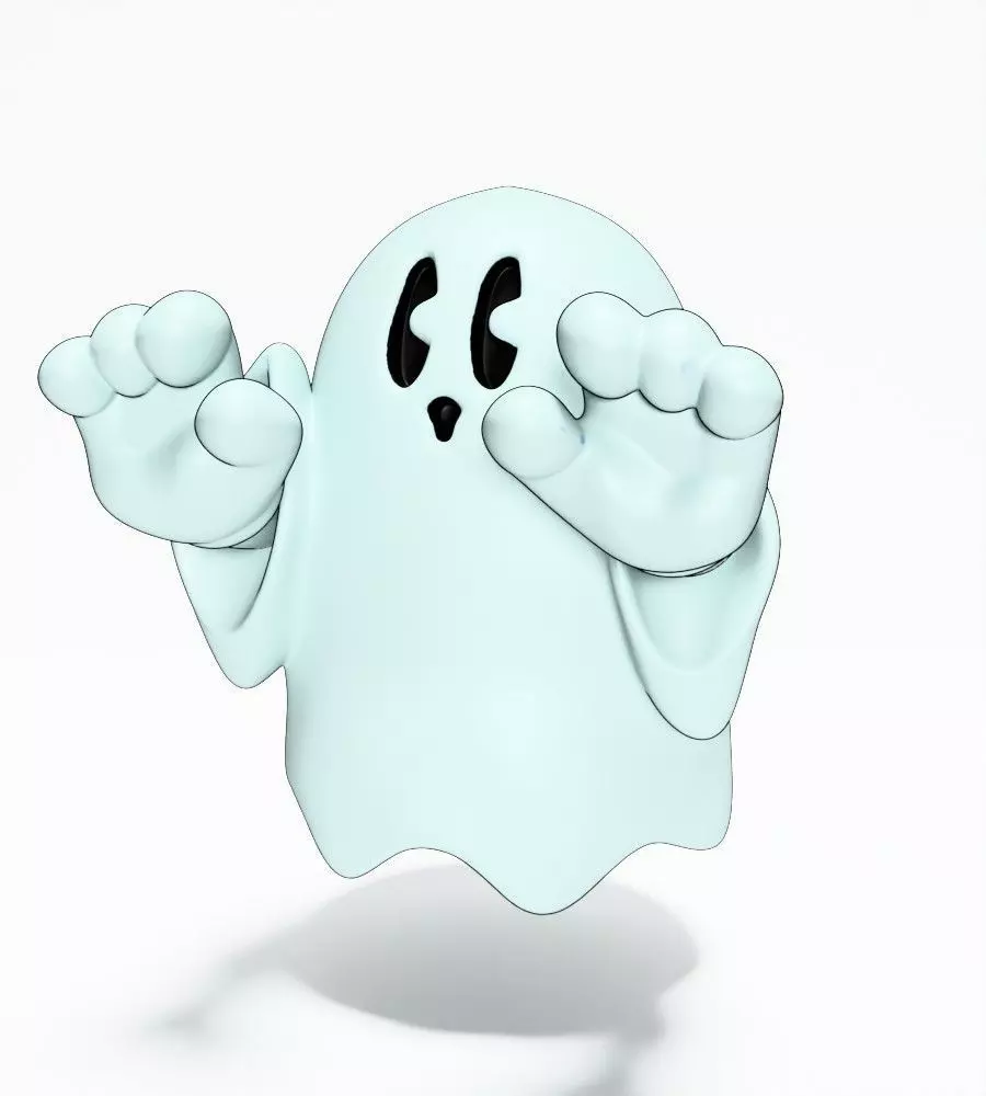 Lil Ghosty toy 3D print model_2