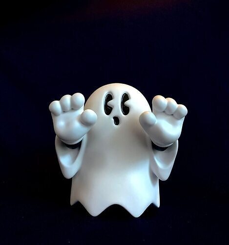 Lil Ghosty toy 3D print model