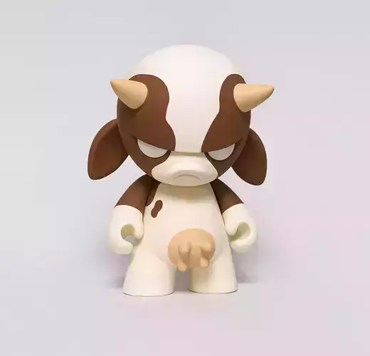 Grump Cow toy 3D print model