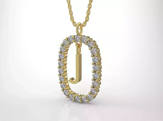 Pendant Letter J