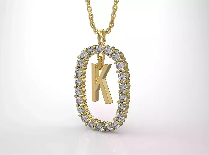 Pendant Letter K