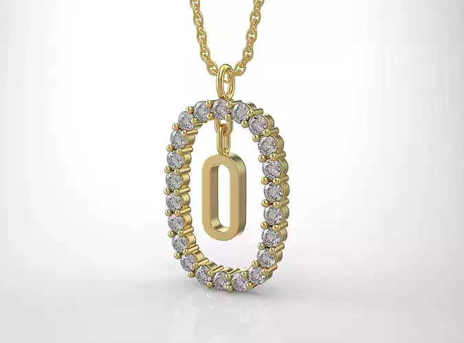 Pendant Letter O