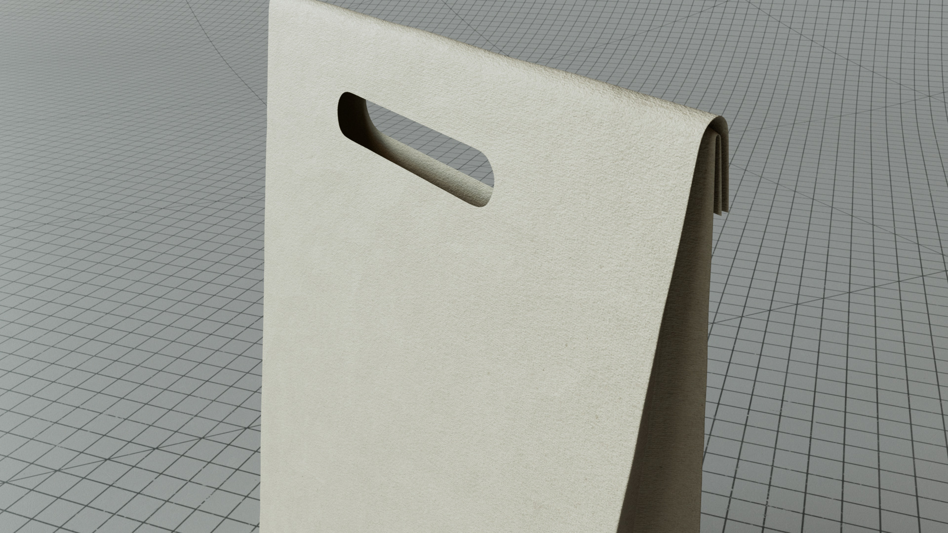 Paper Shopping Bag 3D model_2