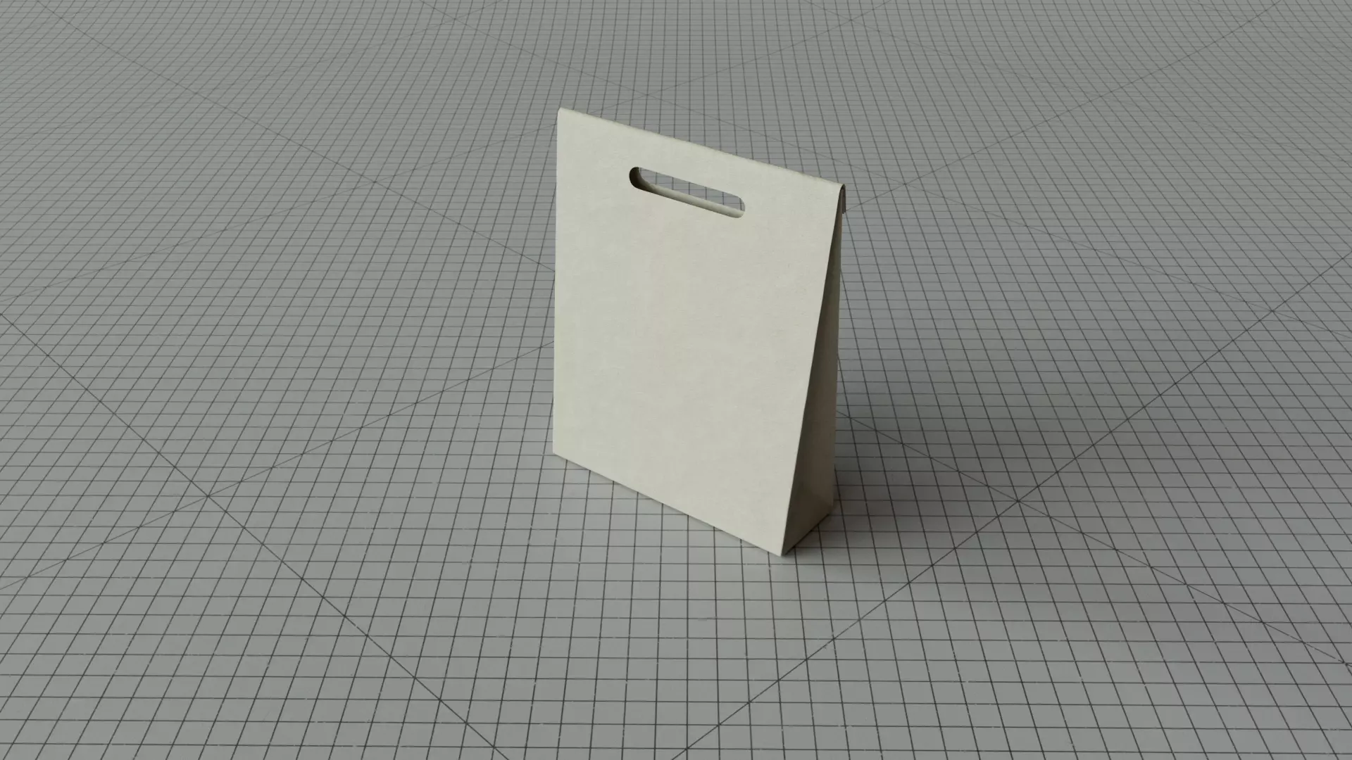 Paper Shopping Bag 3D model_0