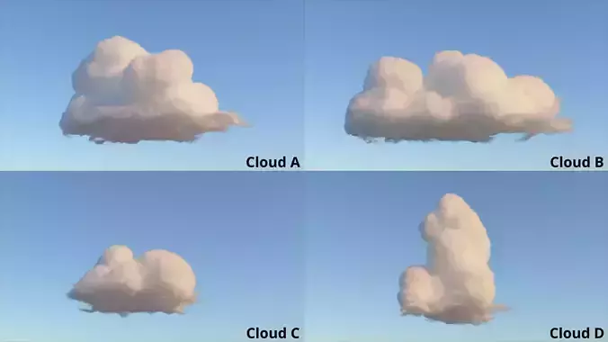 Volumetric clouds VDB Pack B
