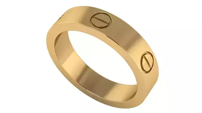 Love Ring Size USA 7 3D print model
