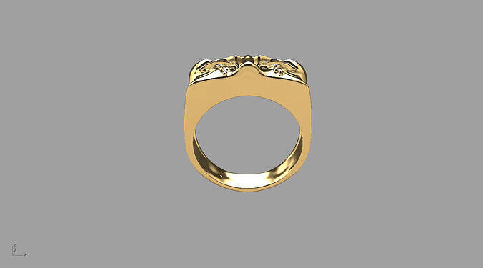 Golden Tear Ring 3D print model