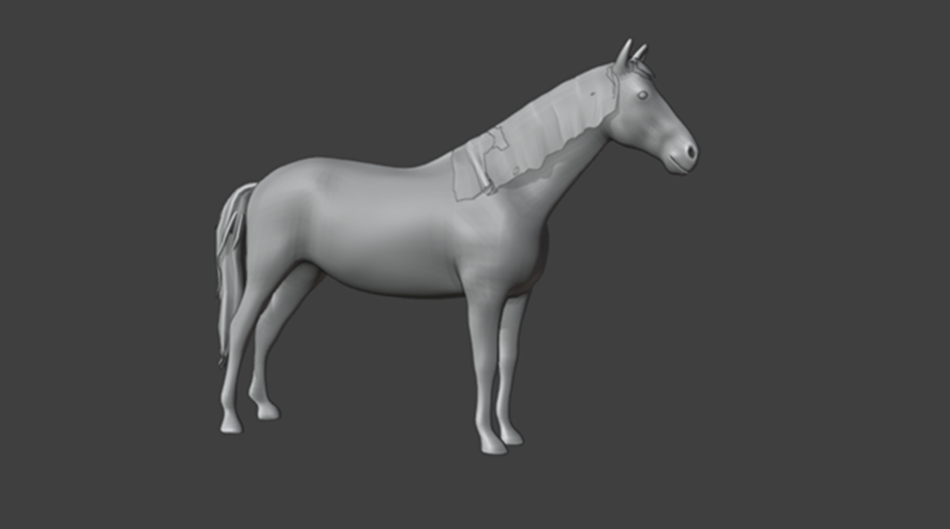 Realistic Rigged and Animated 3D Horse Model Low-poly 3D model_17