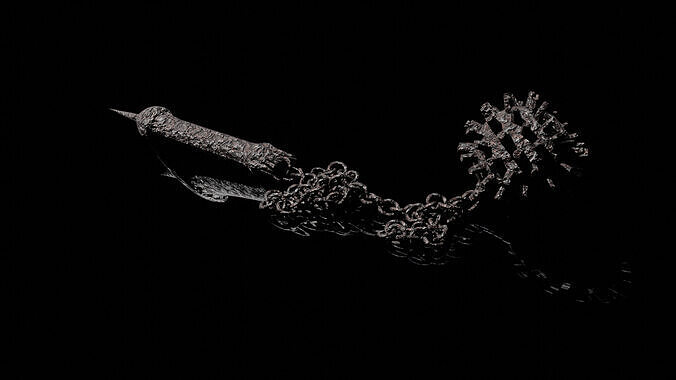 Flail Low-poly 3D model