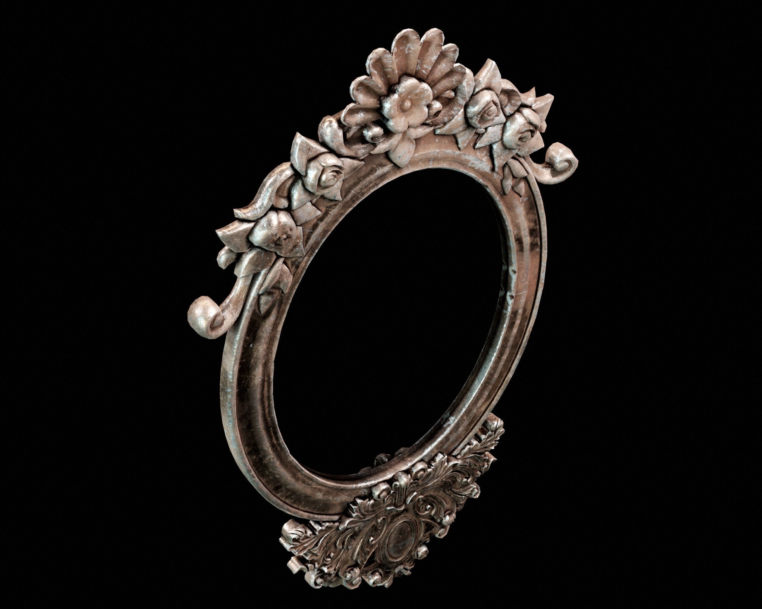 Ornamental Mirrors Low-poly 3D model_14