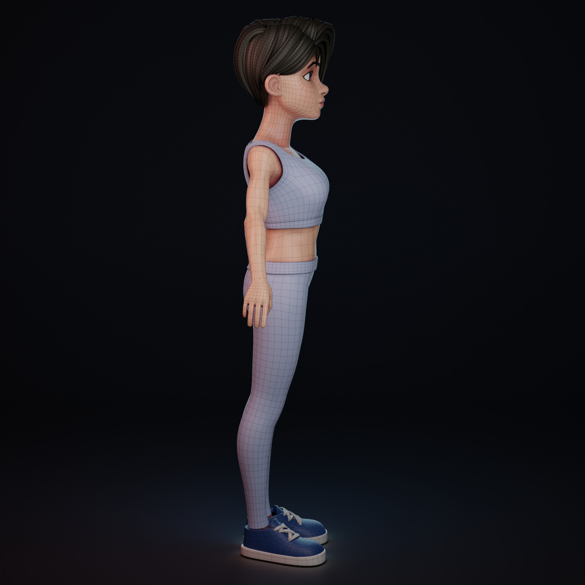 Stylized female 3D model_11