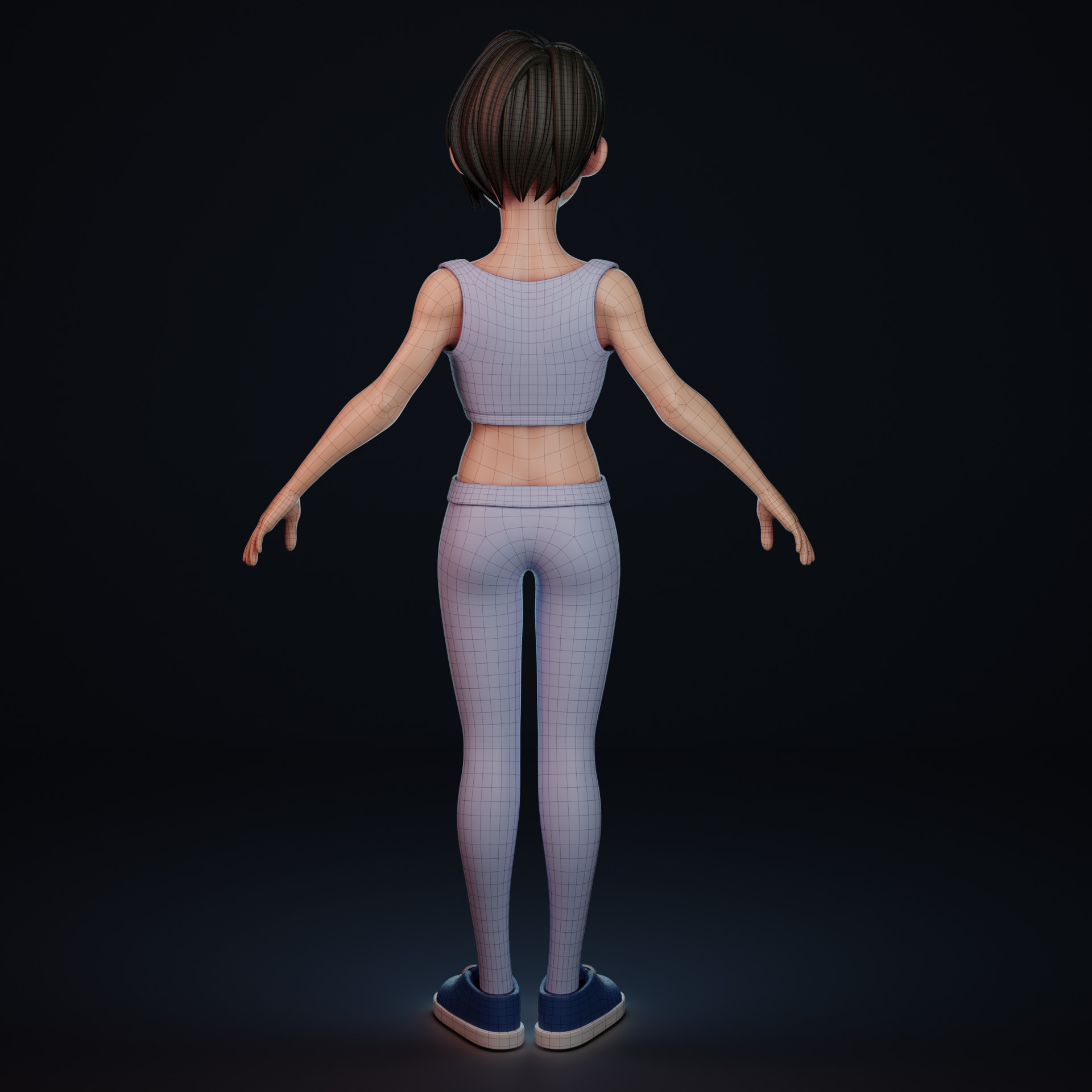 Stylized female 3D model_10