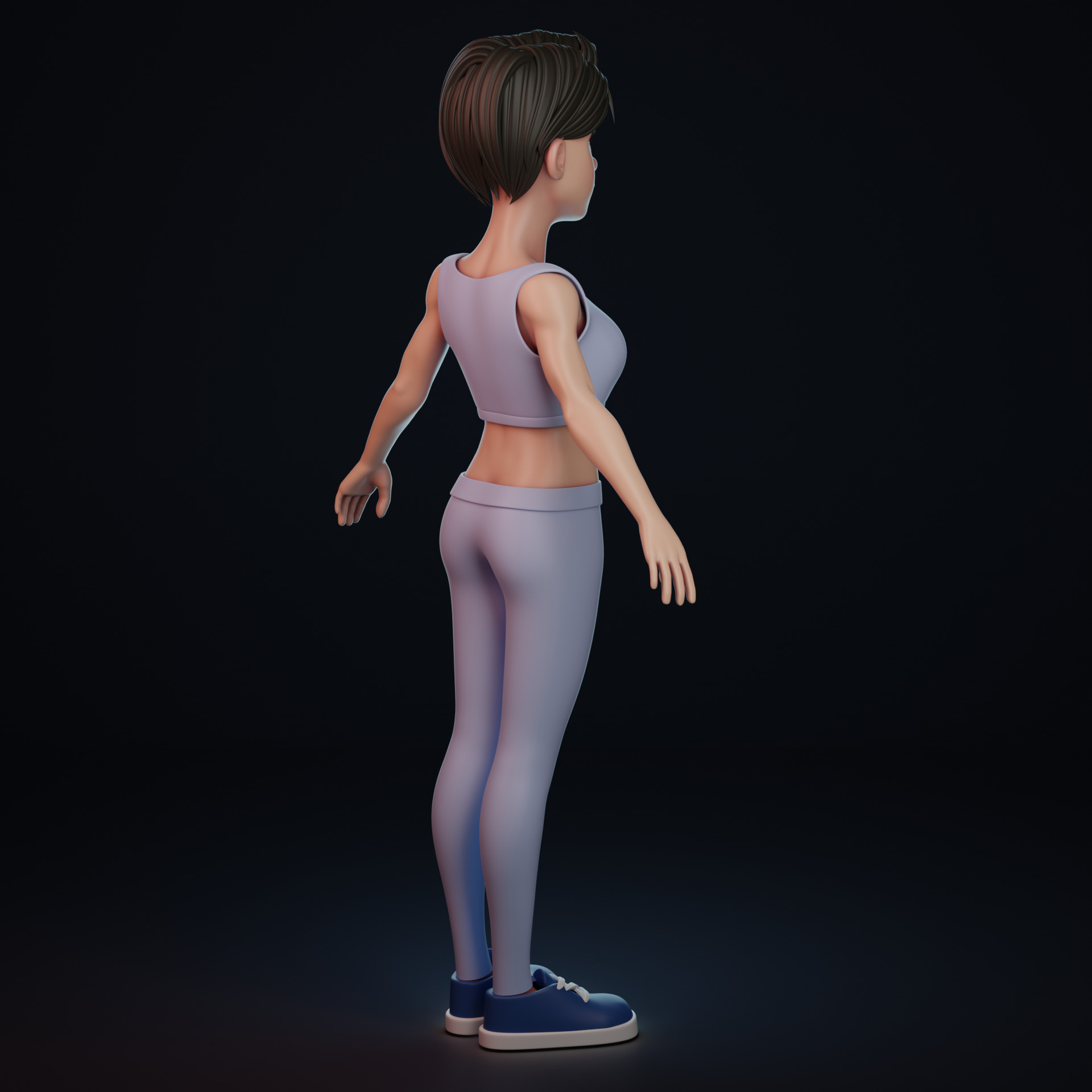 Stylized female 3D model_5