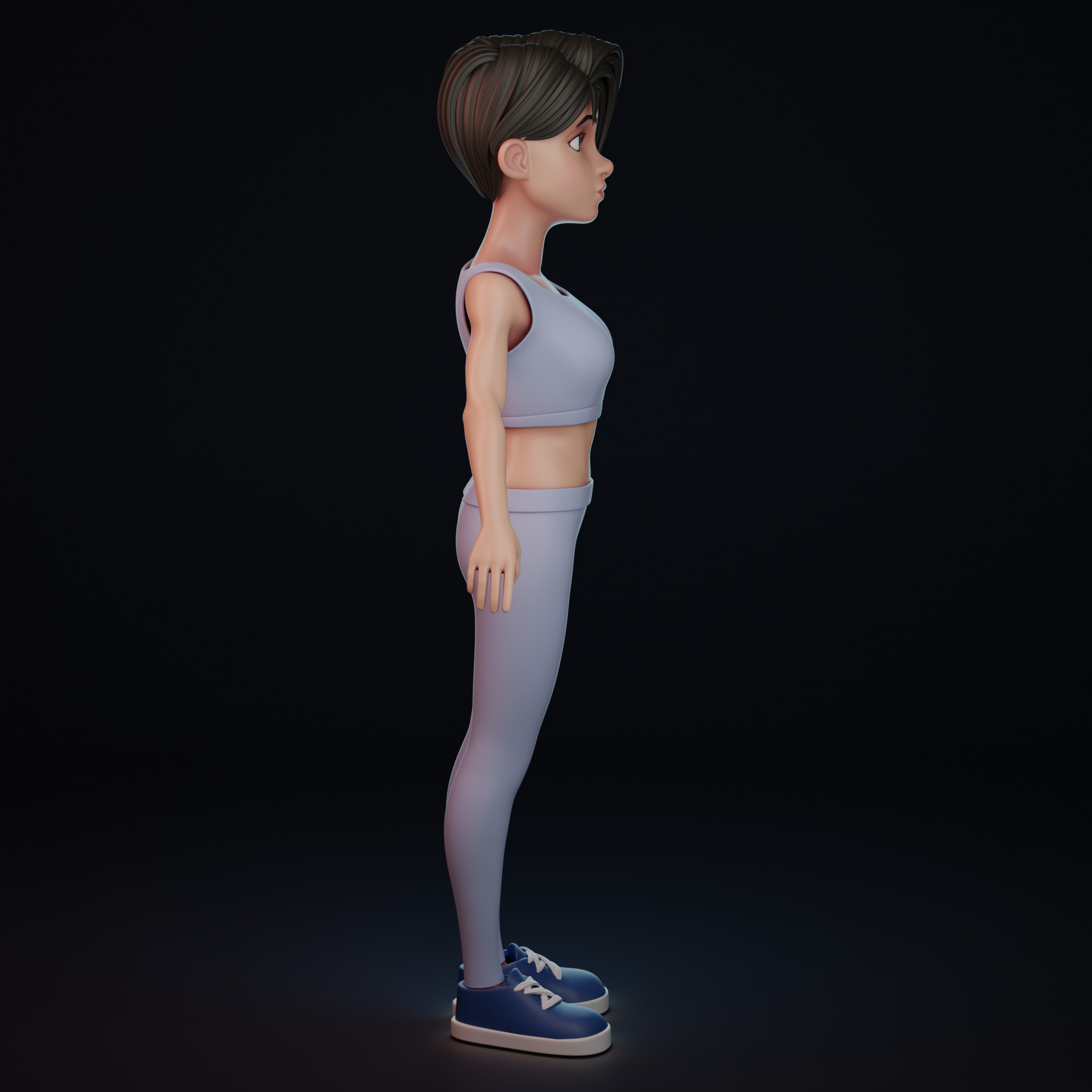 Stylized female 3D model_6
