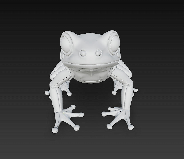 Frog  Poisonous Realistic 3D Model Basic - Low Poly Realistic Low-poly 3D model_13