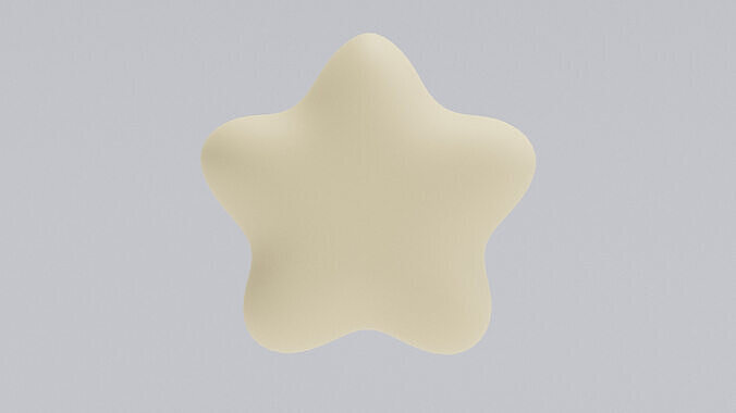 Star Icon Low-poly 3D model