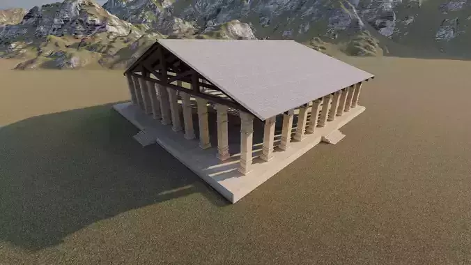 Parthenon-Historical Greek Temple 3D model