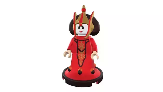 3D print minifigure - Queen Amidala