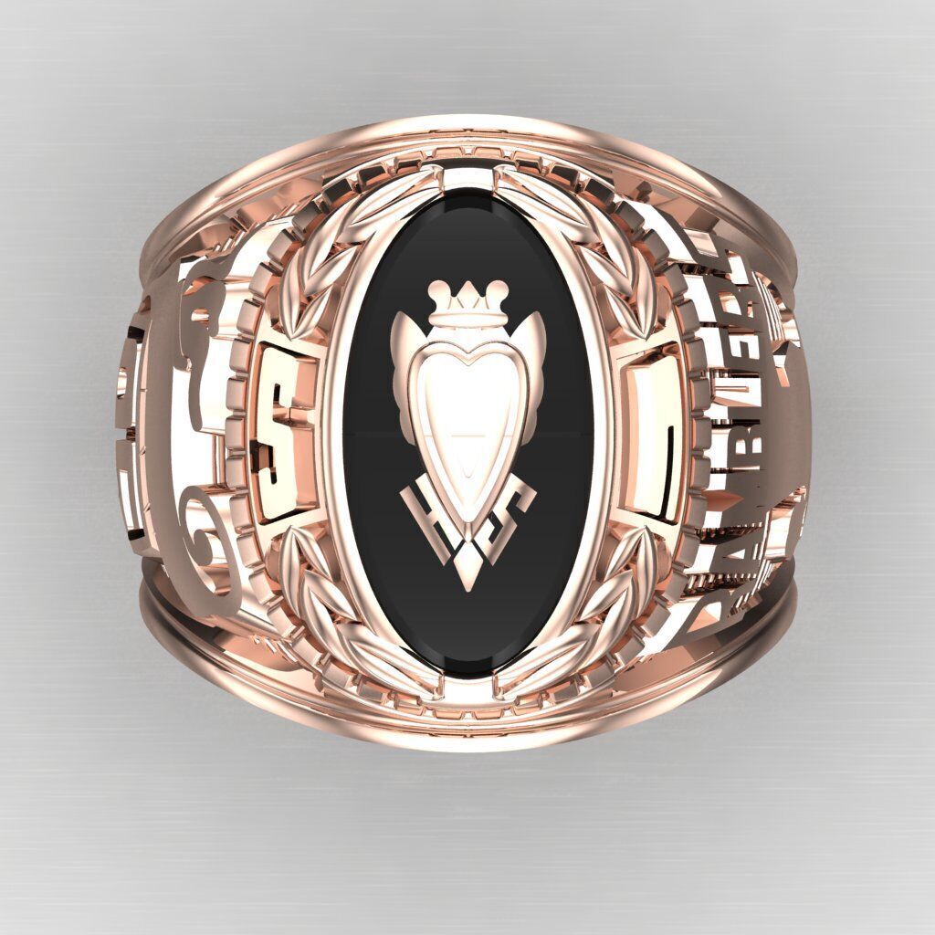 Modern Men Ring 3D CAD File 6MR099 3D print model_8