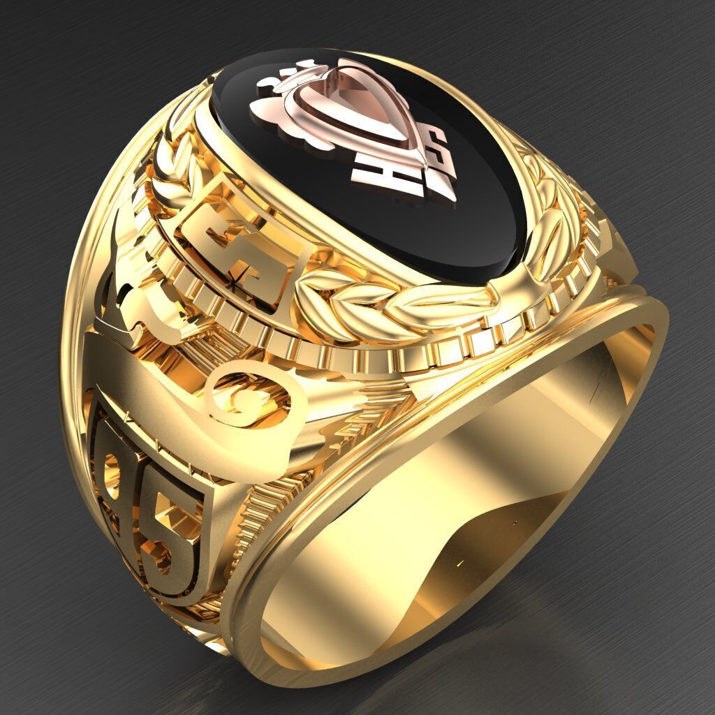 Modern Men Ring 3D CAD File 6MR099 3D print model_2