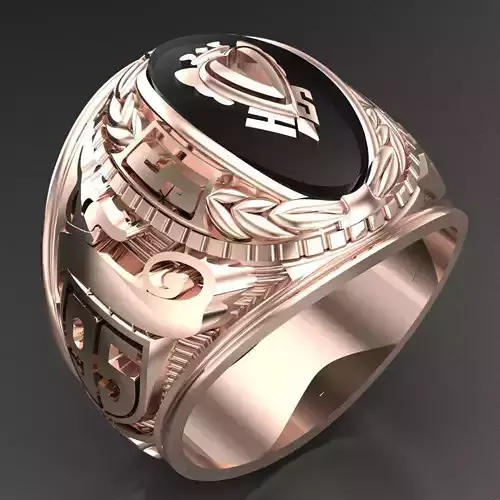 Modern Men Ring 3D CAD File 6MR099