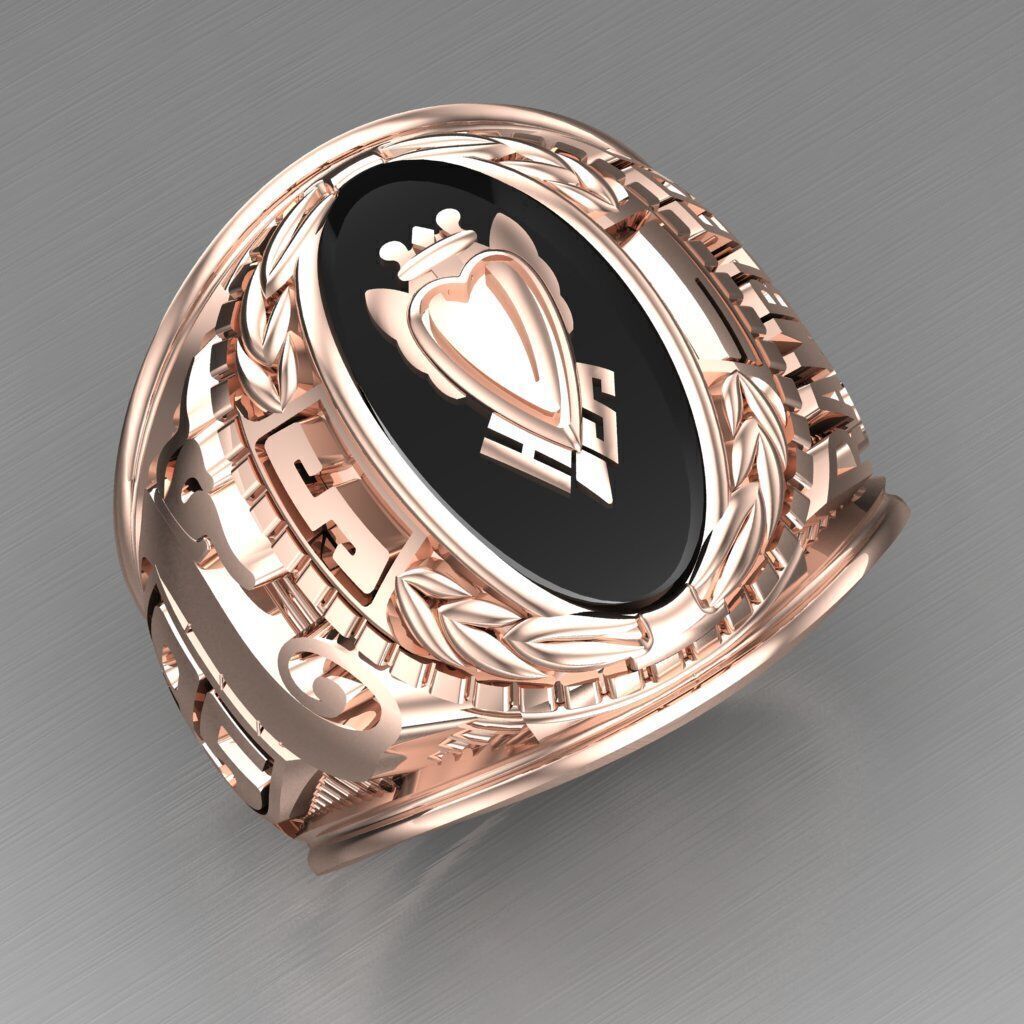 Modern Men Ring 3D CAD File 6MR099 3D print model_10
