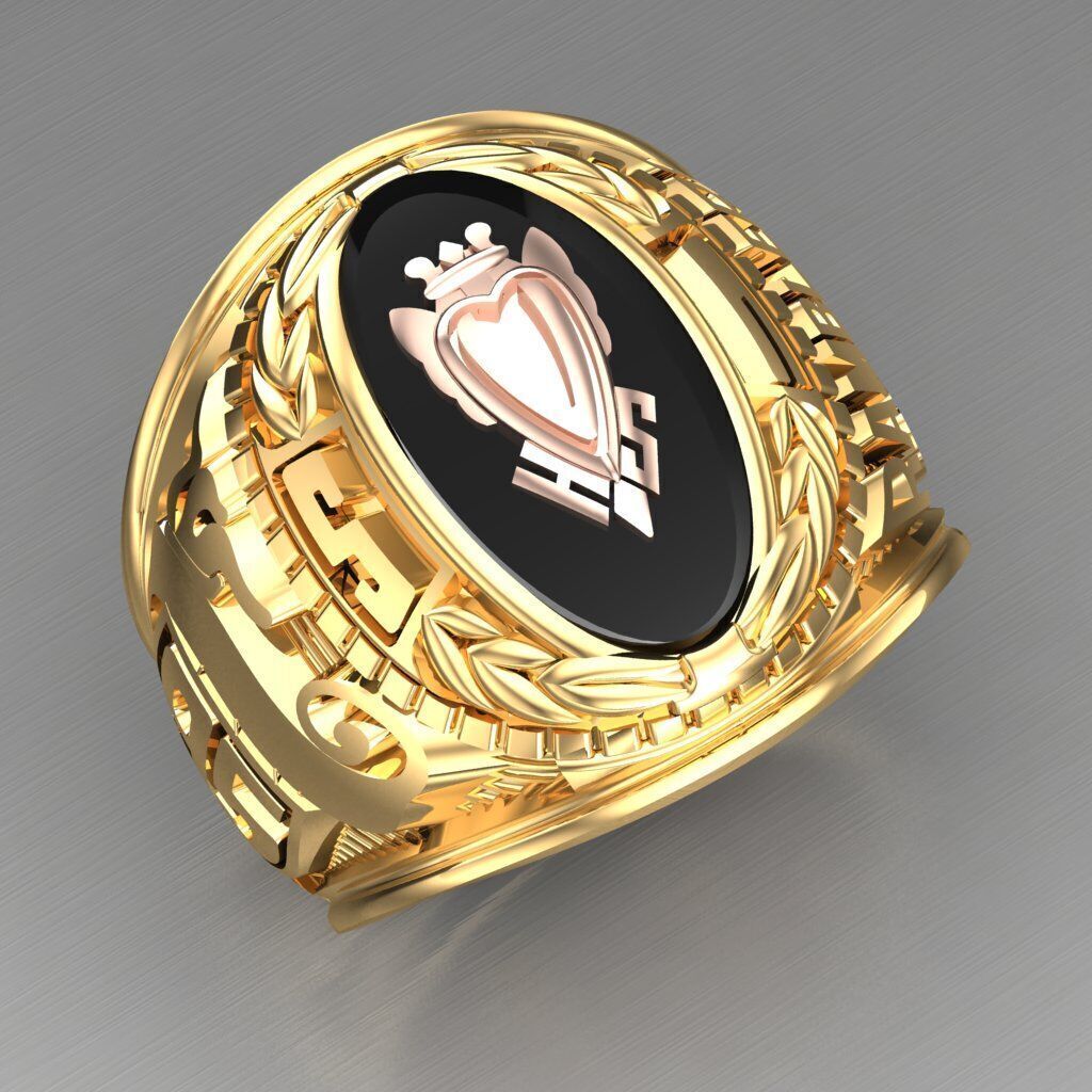 Modern Men Ring 3D CAD File 6MR099 3D print model_6