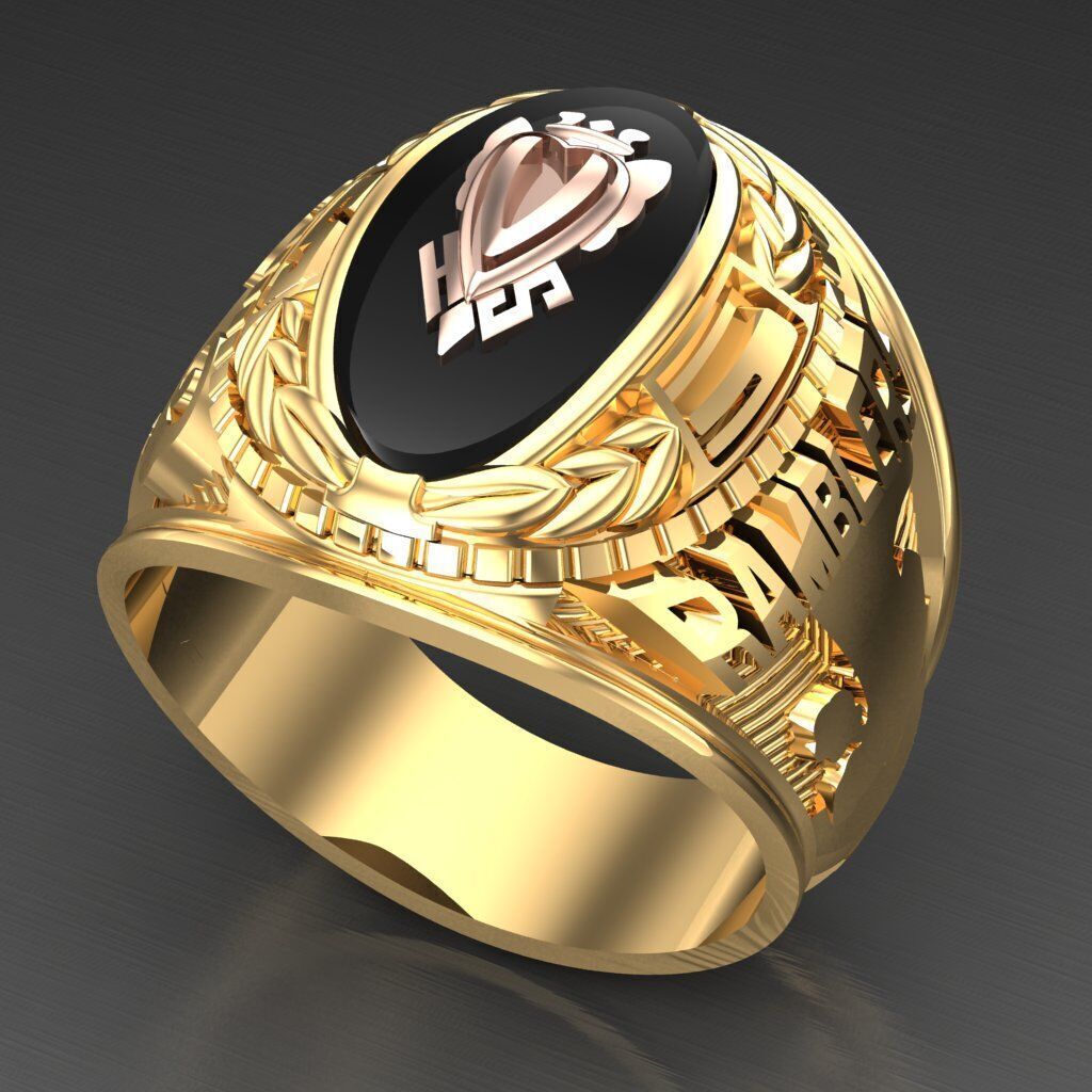 Modern Men Ring 3D CAD File 6MR099 3D print model_7