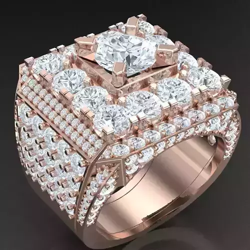 Modern Men Ring 3D CAD File 6MR096