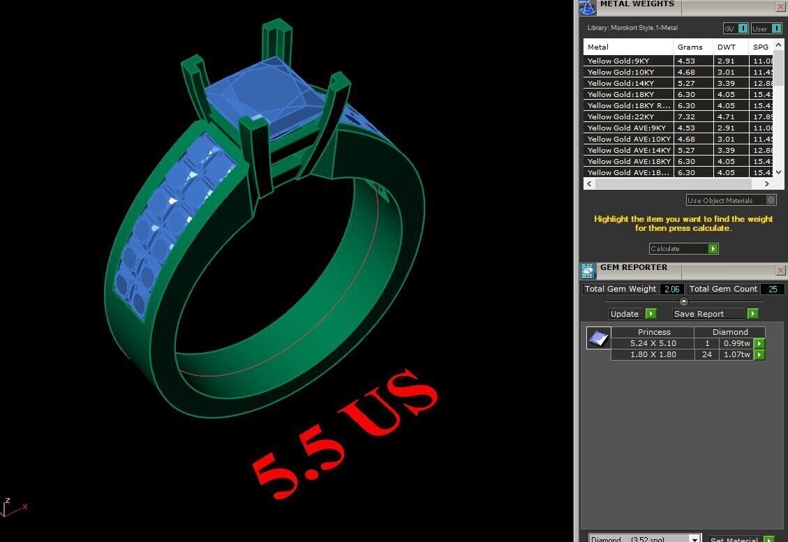 Modern Men Ring 3D CAD File 6MR089 3D print model_1