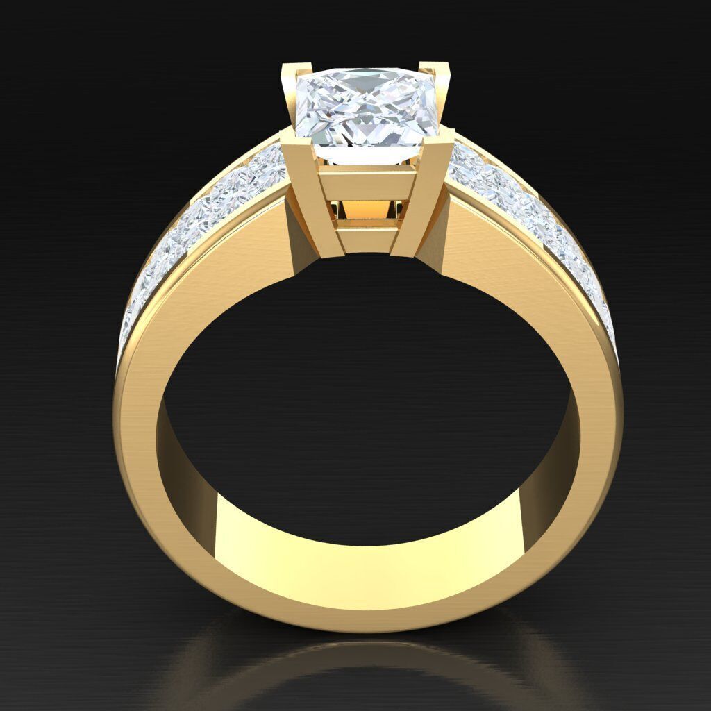 Modern Men Ring 3D CAD File 6MR089 3D print model_4