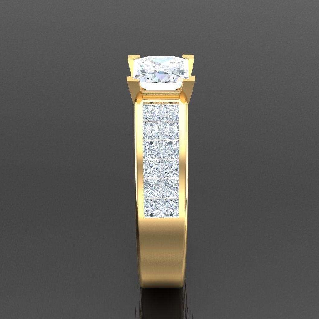 Modern Men Ring 3D CAD File 6MR089 3D print model_13