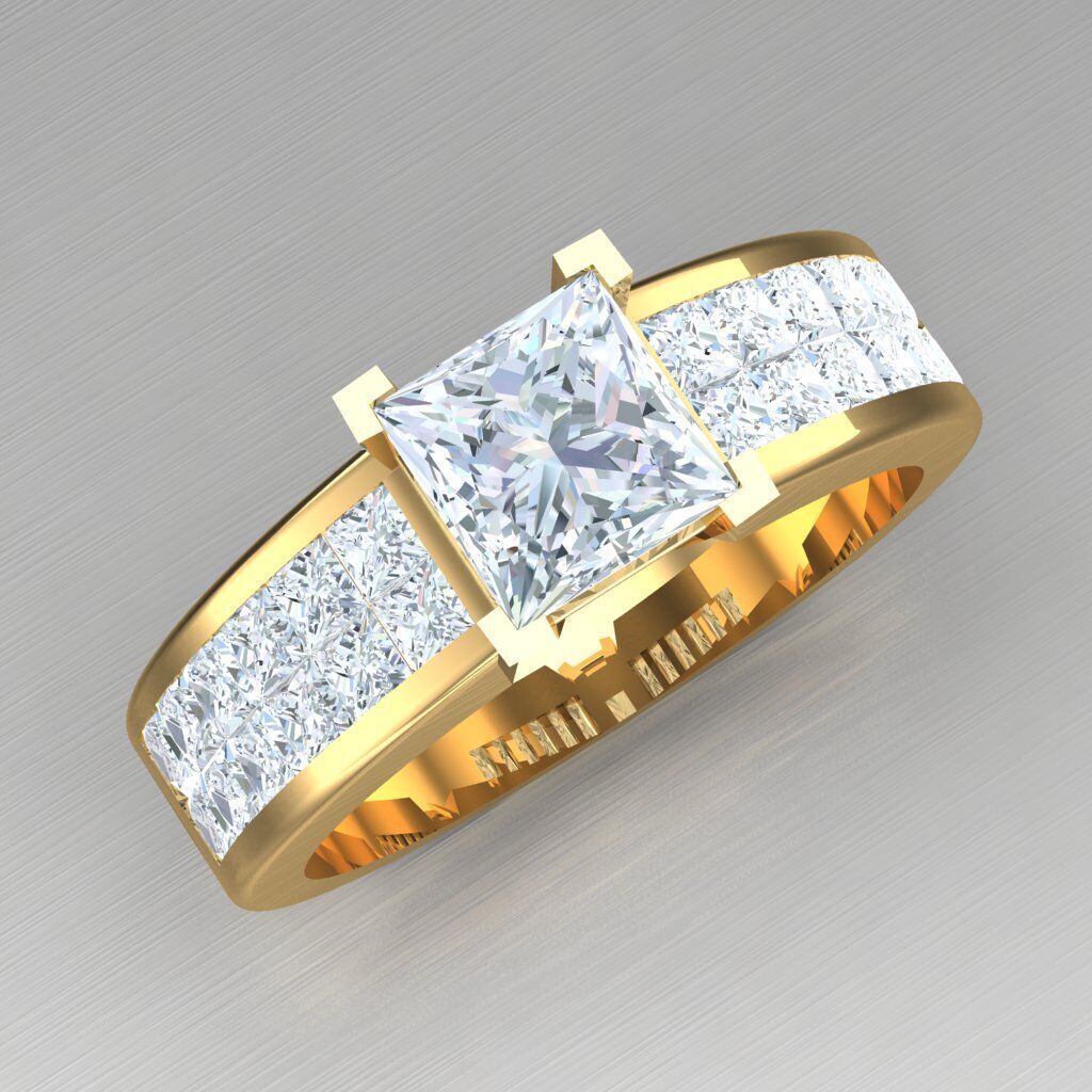 Modern Men Ring 3D CAD File 6MR089 3D print model_6