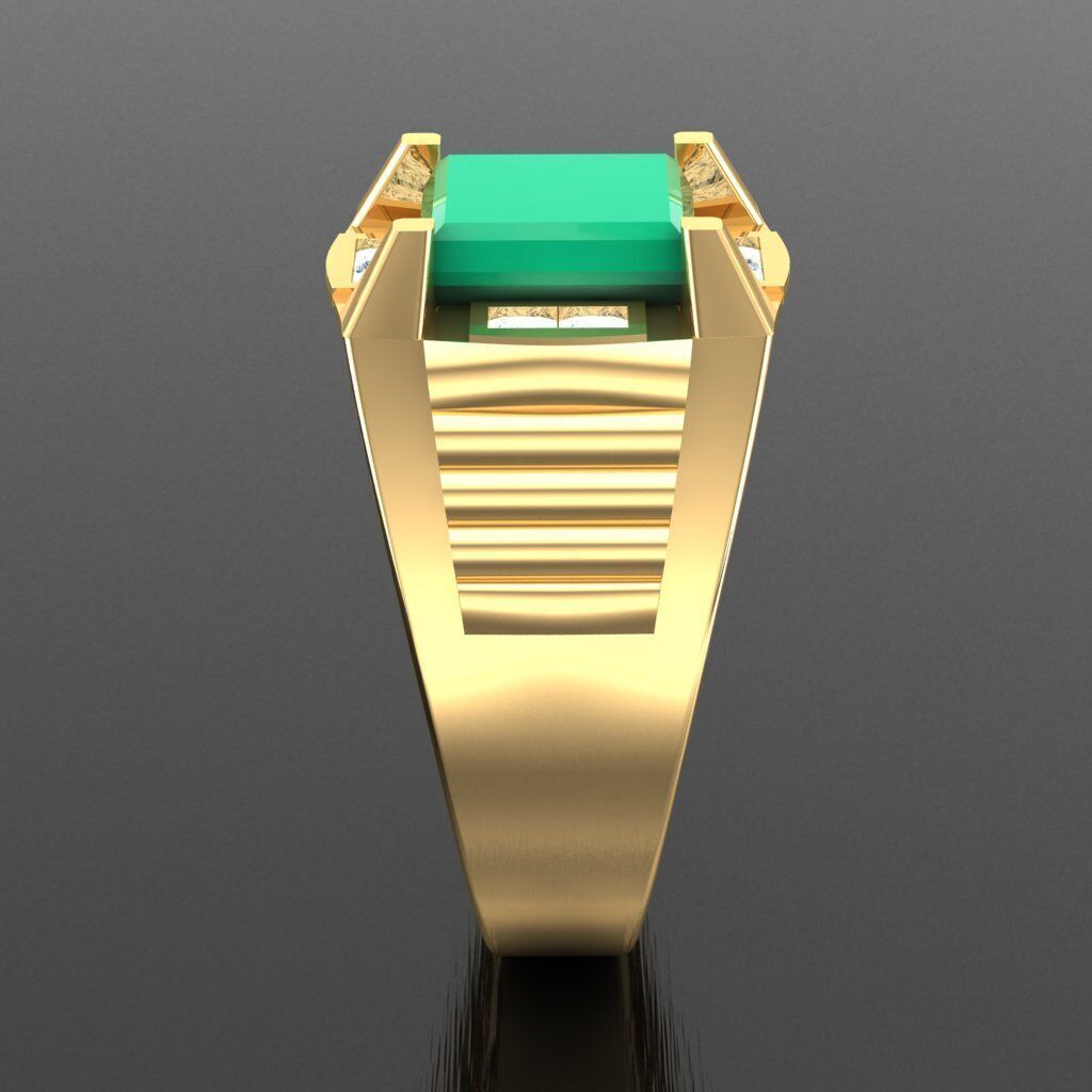 Modern Men Ring 3D CAD File 6MR082 3D print model_13