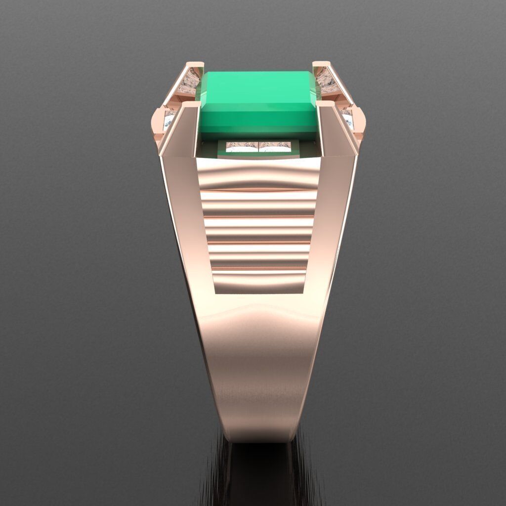 Modern Men Ring 3D CAD File 6MR082 3D print model_12