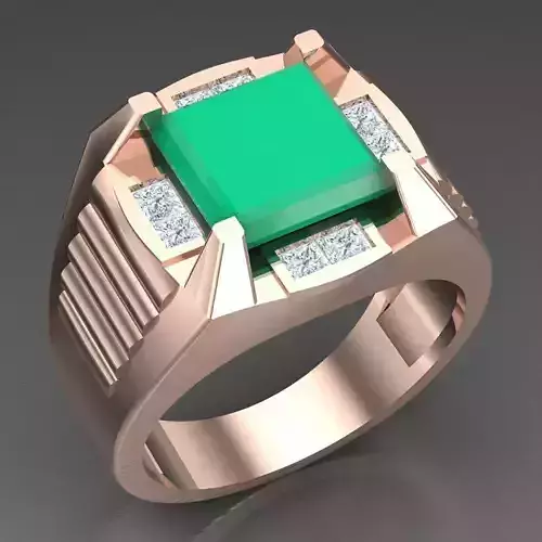 Modern Men Ring 3D CAD File 6MR082