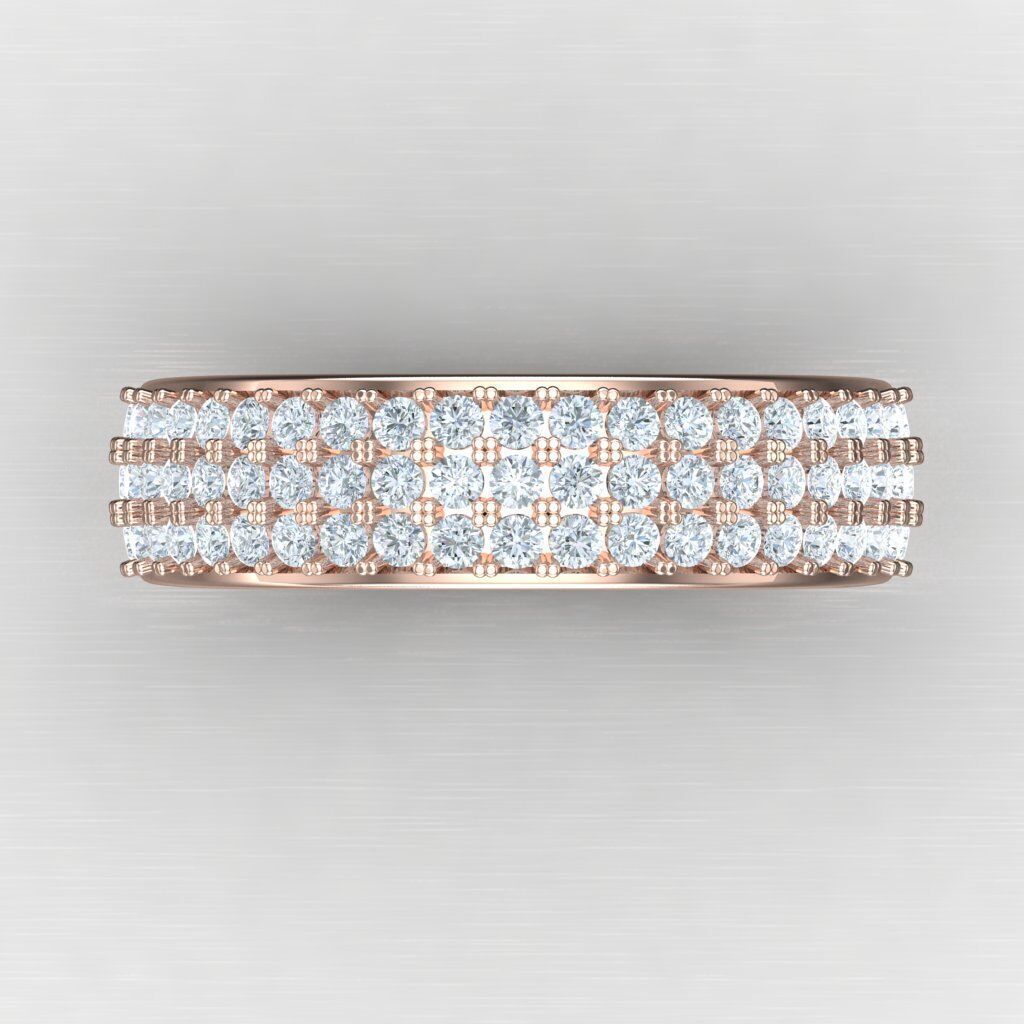 Modern Men Ring 3D CAD File 6MR081 3D print model_9